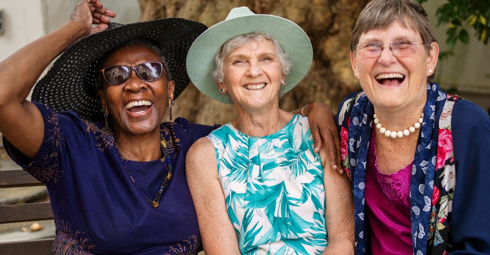 Group of senior women laughing
